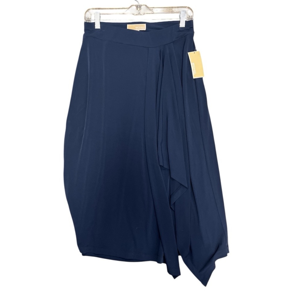 NWT MICHAEL Michael Kors Size M Navy Blue Skirt